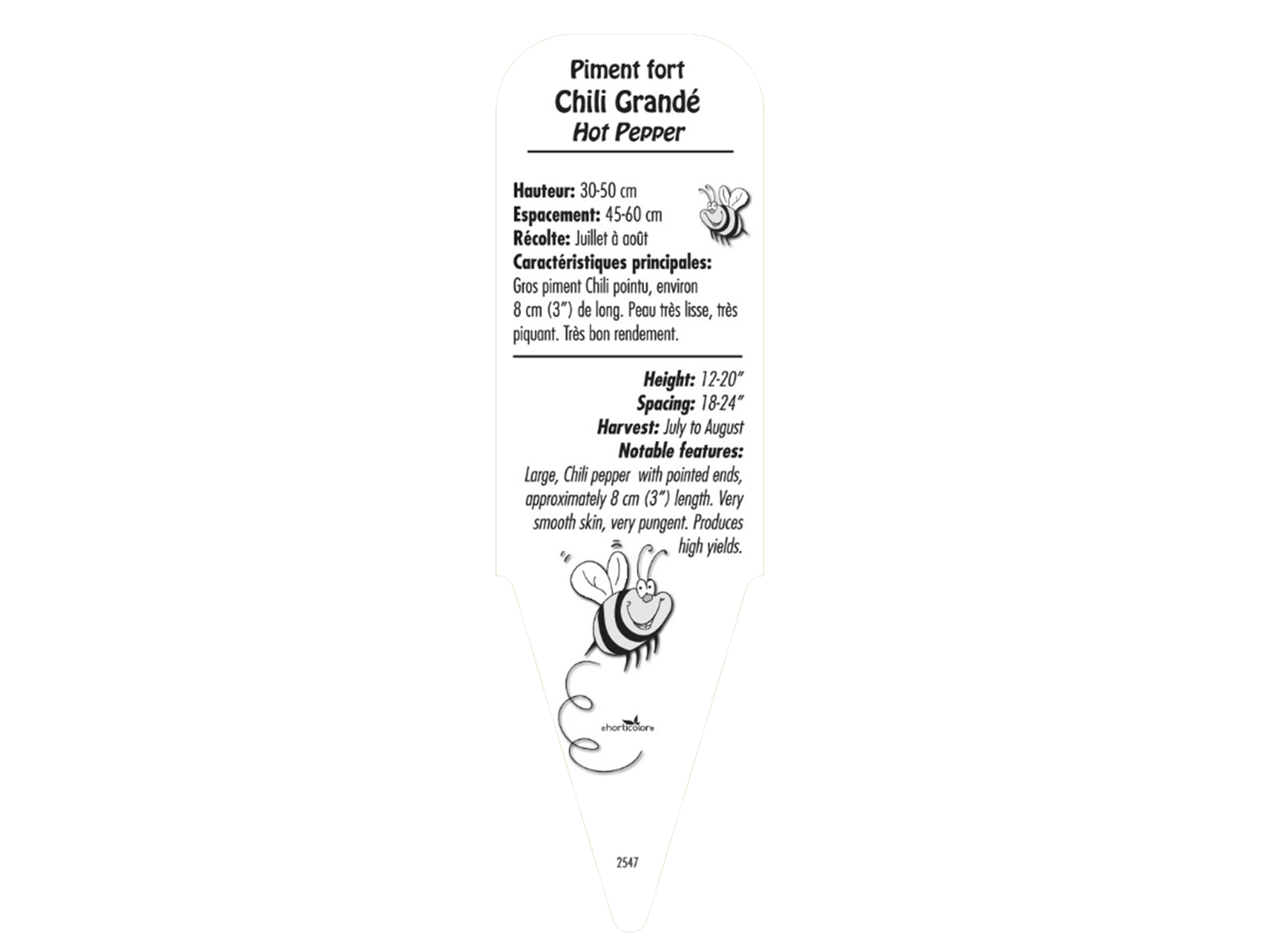 Piment fort Chili Grandé - Mon jardin en ligne