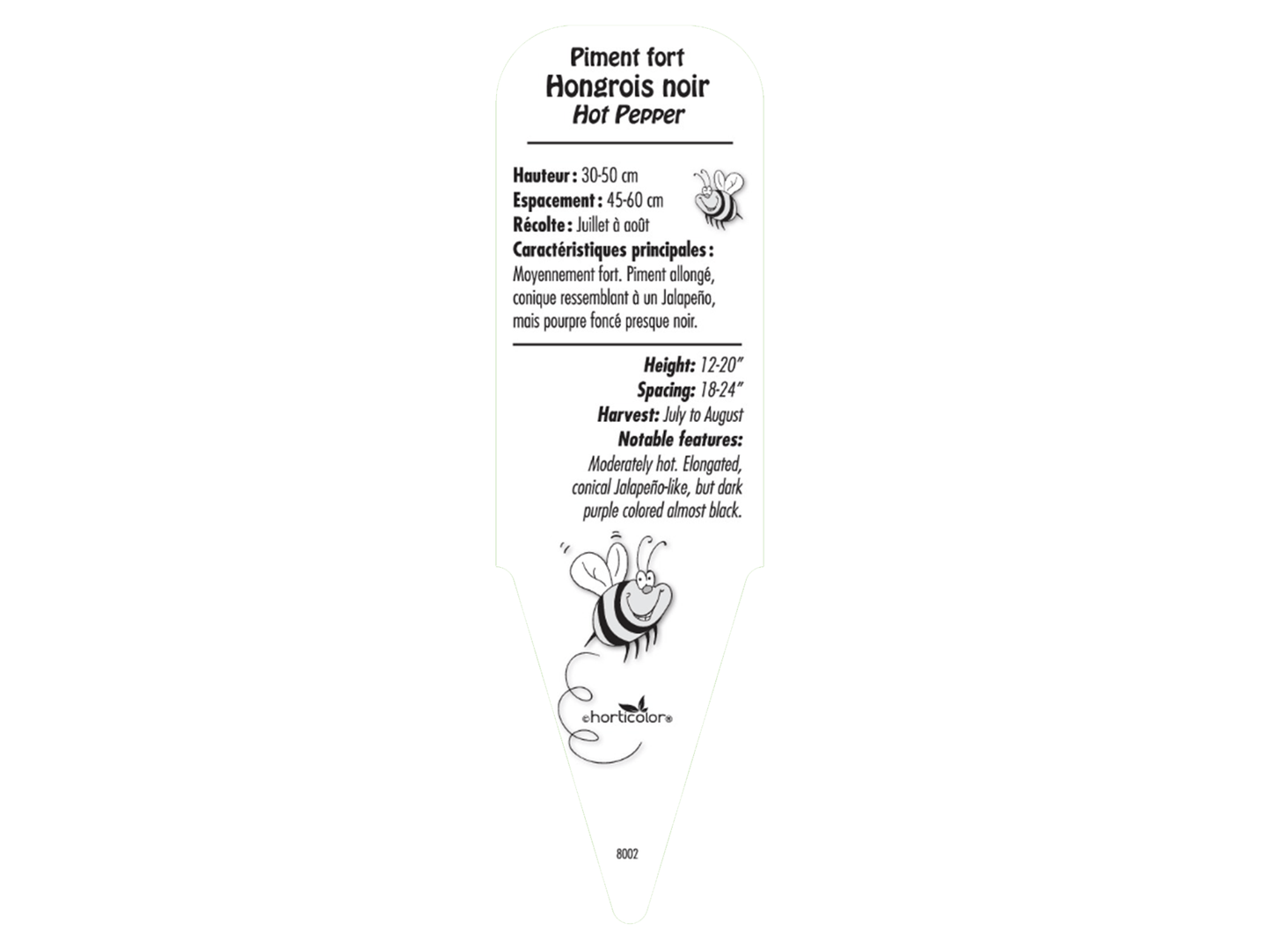 Piment fort Hongrois noir - Mon jardin en ligne