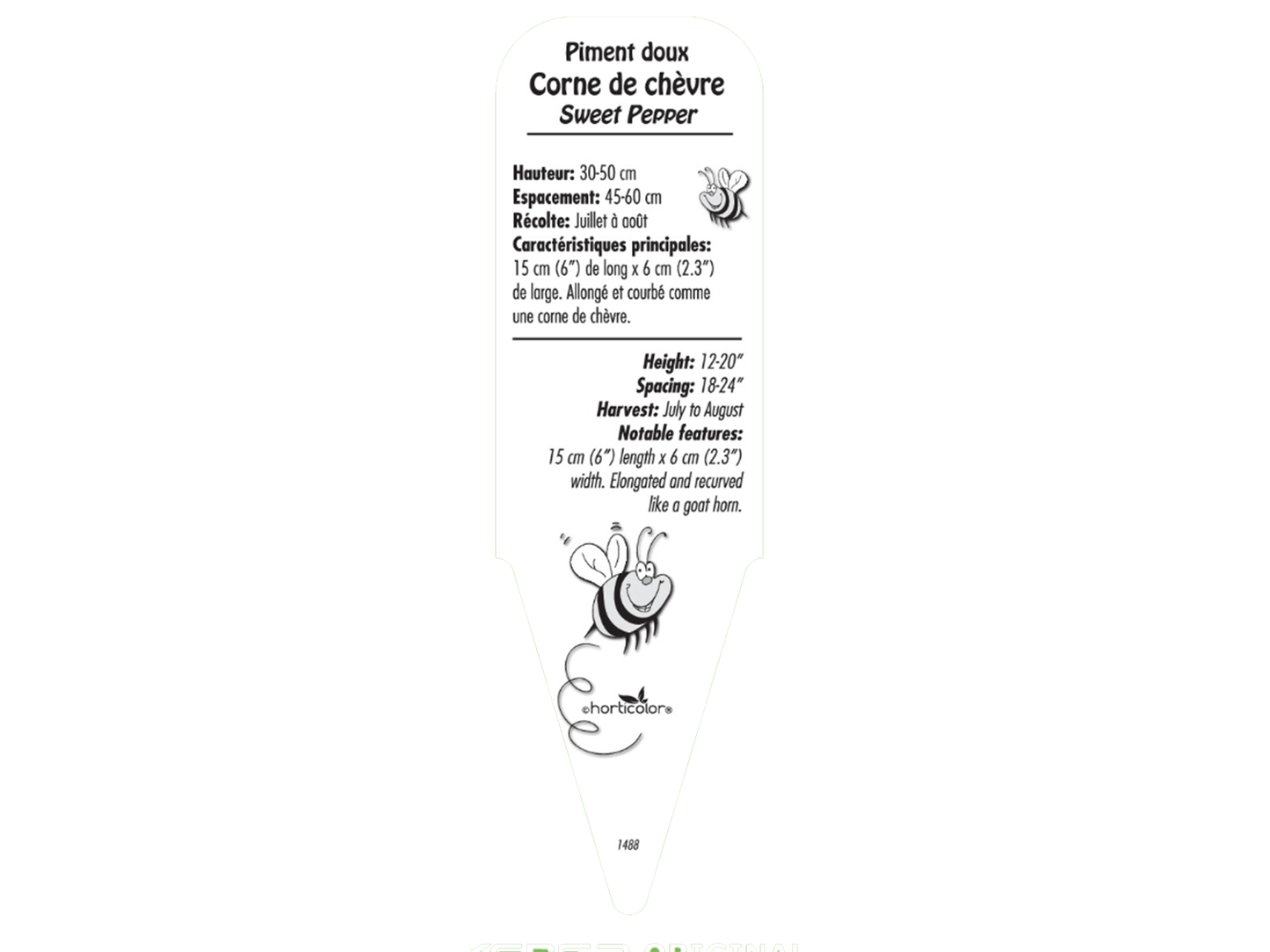 Piment doux Corne de Chèvre - Mon jardin en ligne